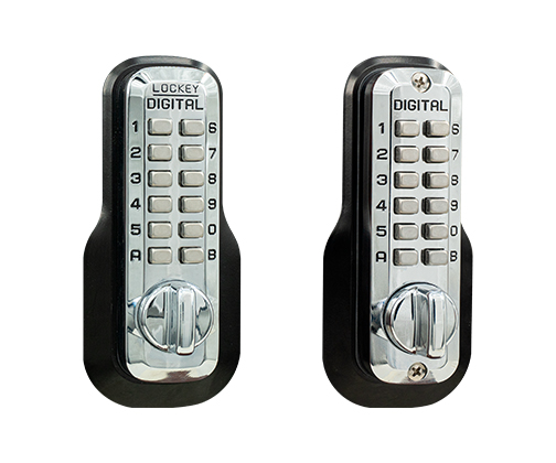Bright Chrome shabbos lock double sided