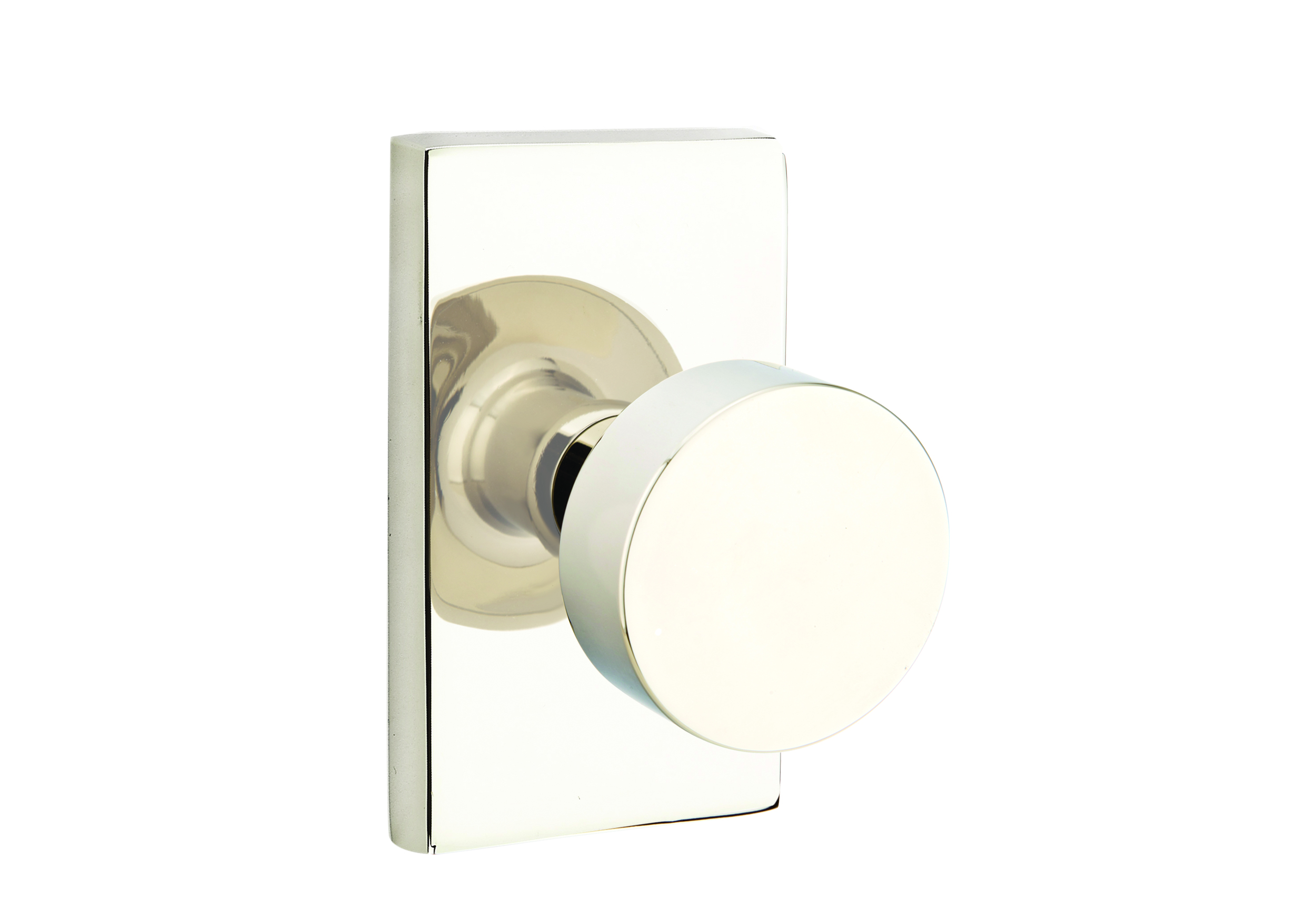 EMTEK Square Rosette Dummy, Pair with Matching Finish Round Knob - Choice  of 7 Finishes - 5050ROUUS4 - Satin Brass (US4), Door Knobs -  Canada