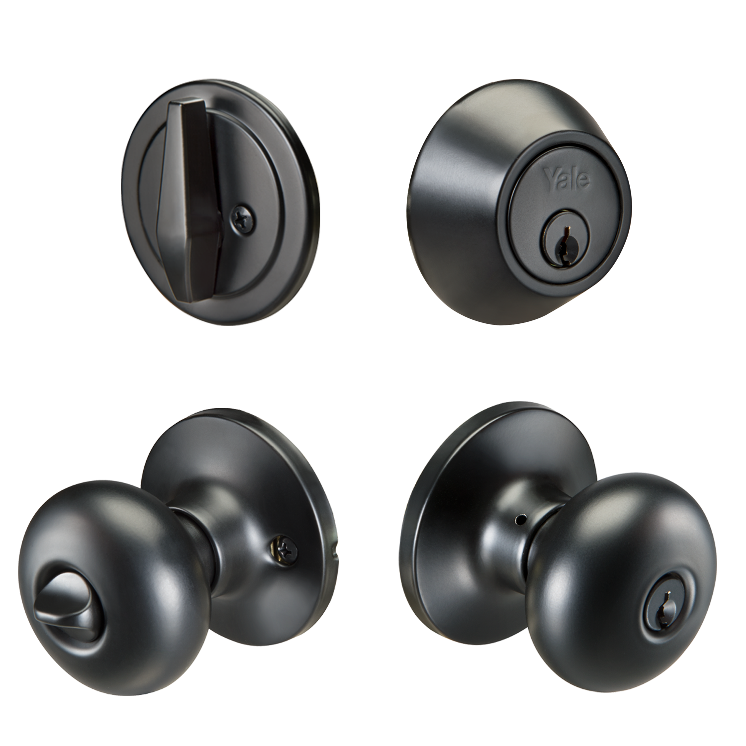 Yale Sinclair Single Cylinder Combo Pack Knob Deadbolt Pack