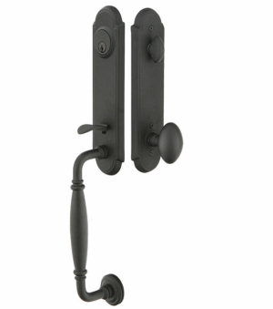 Emtek Monolithic with Normandy Grip Handleset