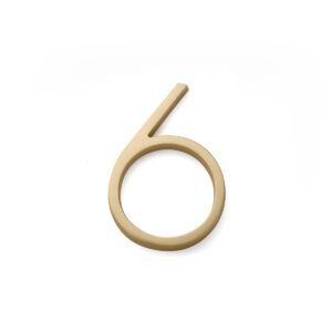 Emtek Modern House Number Digit '6'