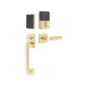 Emtek EMPowered 2 Touch Entry Set-Hercules Knurled Grip