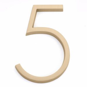 Emtek Modern House Number Digit '5'