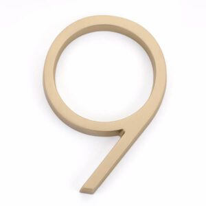 Emtek Modern House Number Digit '9'