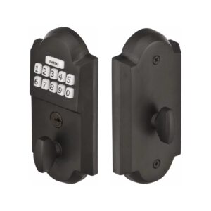 Emtek Sandcast Bronze Electronic Keypad Deadbolt
