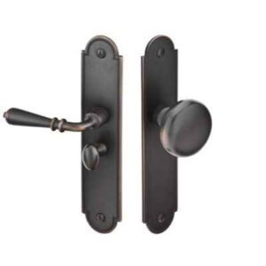 Emtek Screen Door Lock  - Arch Style Sandcast Bronze 1-14 x 6