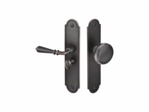 Emtek Screen Door Lock  - Arch Style Sandcast Bronze 1-14 x 6