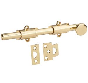 Emtek Solid Brass Surface Bolt 8"