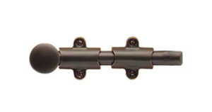 Emtek Solid Brass Surface Bolt 6"
