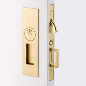 Emtek Narrow Modern Rectangular Pocket Door Mortise Lock