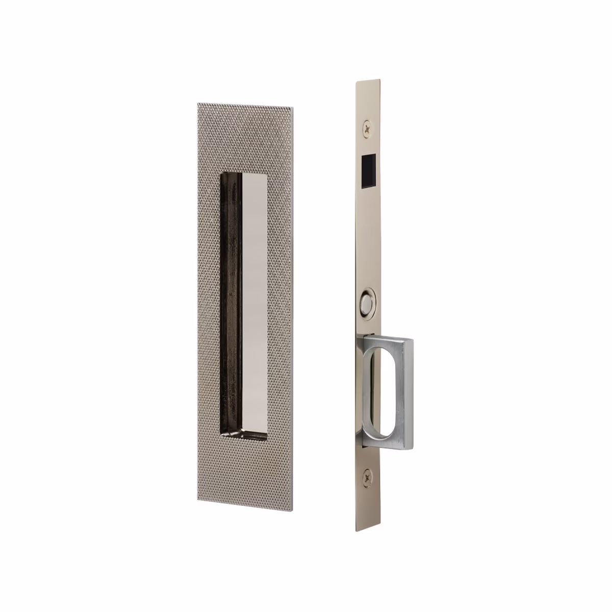 Emtek Knurled Pocket Door Mortise Lock - Image 5