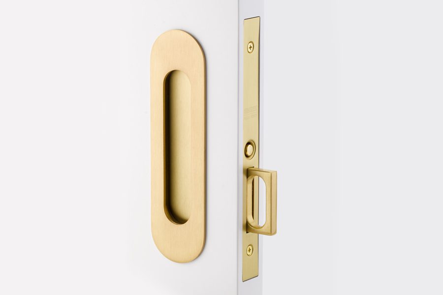 Emtek Pocket Door Mortise Narrow Oval Passage
