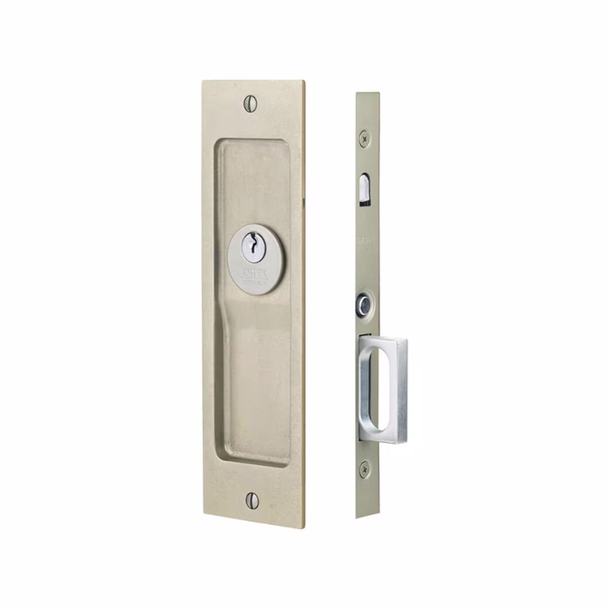 Emtek Rustic Modern Pocket Door Mortise Lock