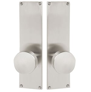 Emtek Modern 9” Non-Keyed Sideplate Locksets - Brass - Image 2