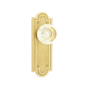 Emtek Belmont Sideplate Lockset-Brass Keyed/Non-Keyed