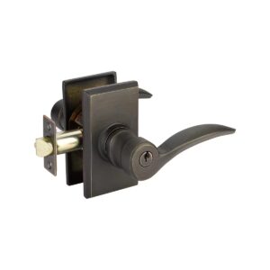 Emtek Key in Durango Lever - Sandcast Bronze