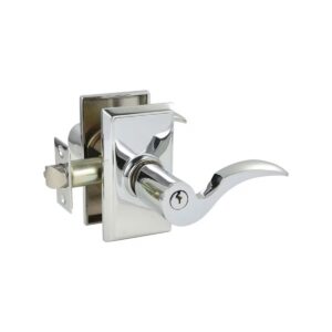 Emtek Key in Cortina Lever