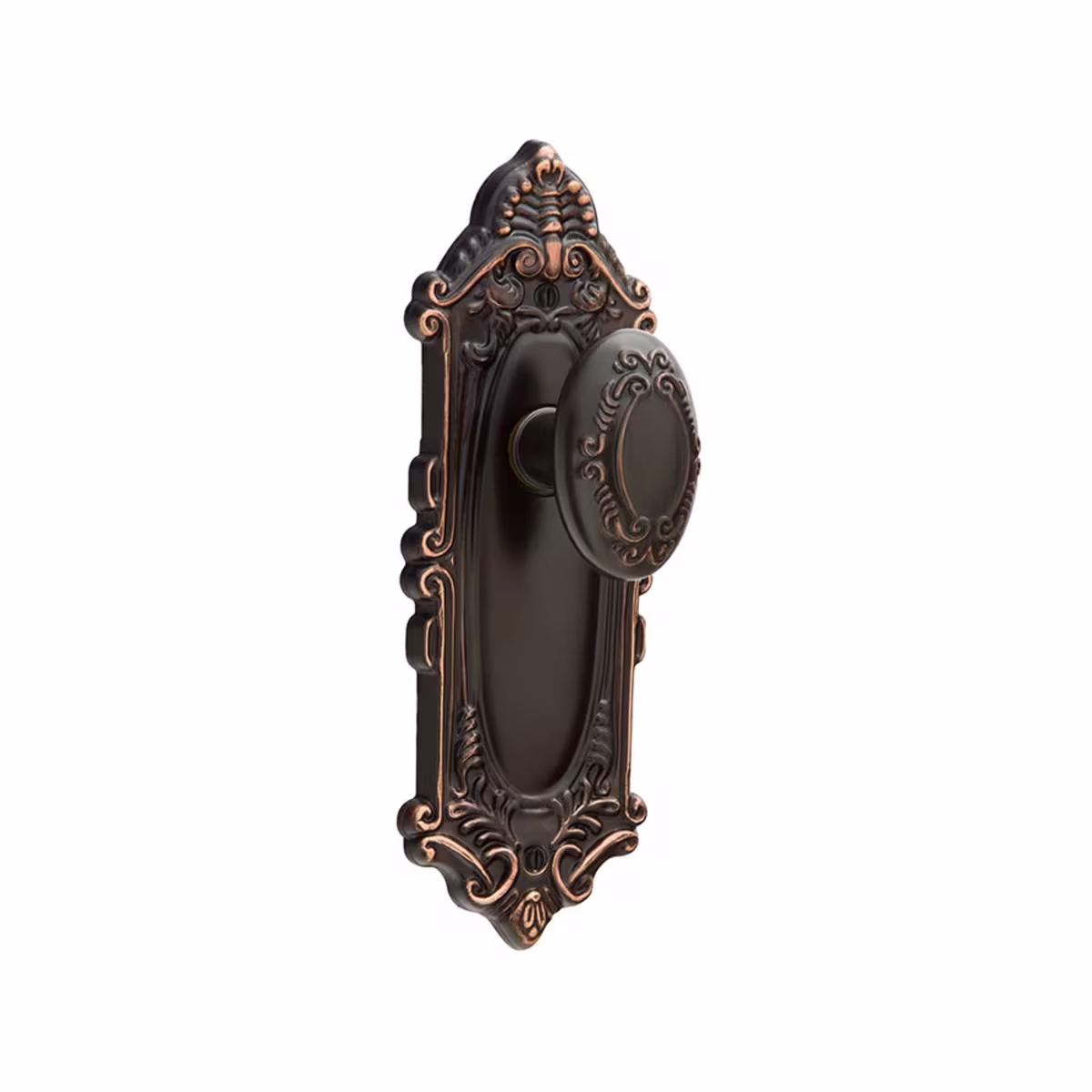 Emtek Victoria Sideplate Lockset-Brass Keyed/Non-Keyed