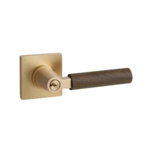Emtek Select L-Square Dark Walnut Key In Lever