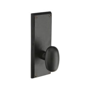 Emtek Rectangular Sideplate Lockset-Sandcast Bronze
