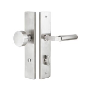 Emtek 10" Stainless Steel Stretto Narrow Trim Lockset