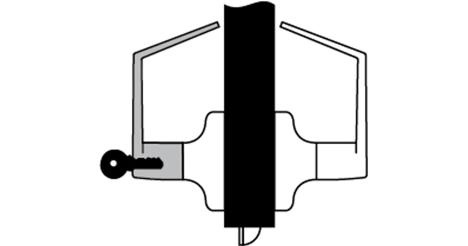 Accentra 4705LN Storeroom Lever (Single Cylinder) - Image 7