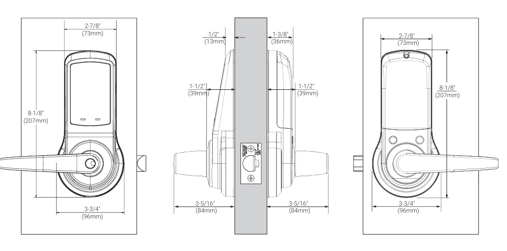 Accentra Nextouch NTB613-NR Pushbutton Cylindrical - Image 3