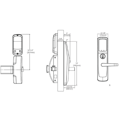 Accentra Nextouch NTT613-NR Exit Pushbutton Cylinder - Image 3