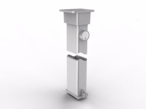 Accentra Keyed Removable Mullion for Exit Device