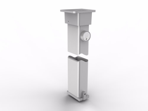 Accentra Keyed Removable Mullion for Exit Device