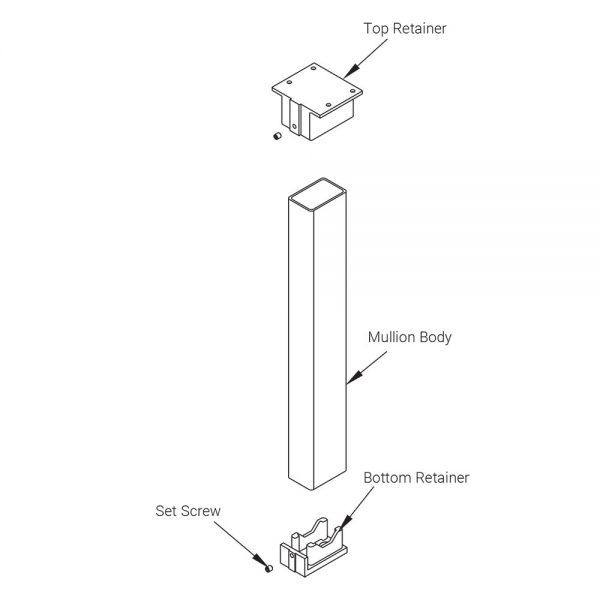 Accentra M200 Removable Mullion for Exit Device - Image 2