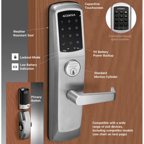 Accentra Nextouch NTT613-NR Exit Pushbutton Cylinder - Image 4