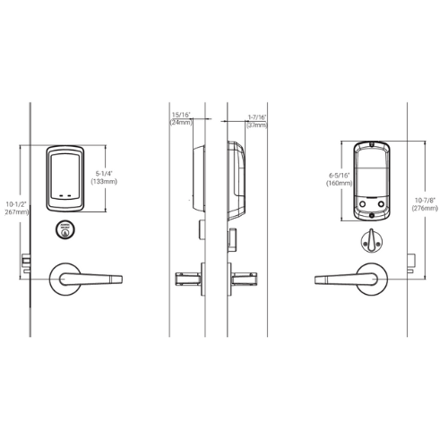 Accentra Nextouch NTM638-NR Pushbutton Non-Cylinder - Image 3