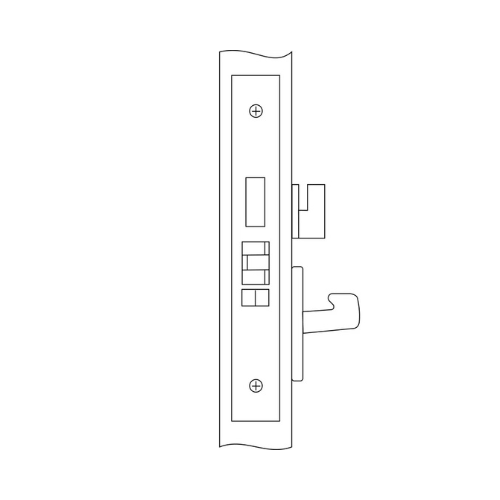 Accentra 8835FL Exit with Thumbturn Mortise Lock - Image 4
