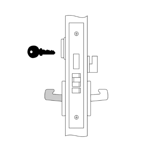 Accentra 8840FL Storeroom Deadbolt Mortise Lock - Image 4