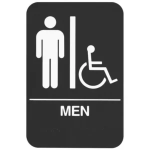Rockwood BFM687 ADA Men Restroom Sign