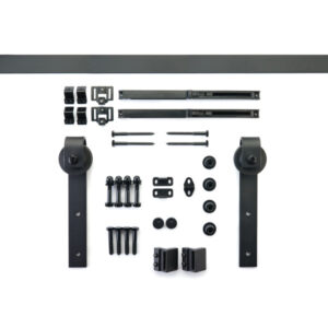 Yale 72" Barn Door Flat Track Hardware Kit with Soft Open & Close