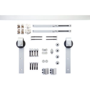 Yale 96" Barn Door Flat Track Hardware Kit with Soft Open & Close